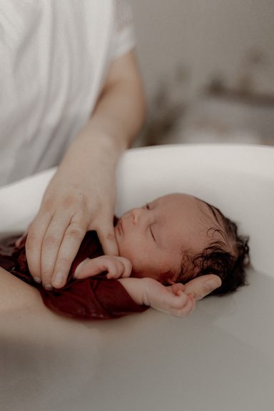 Bain enveloppé photographique